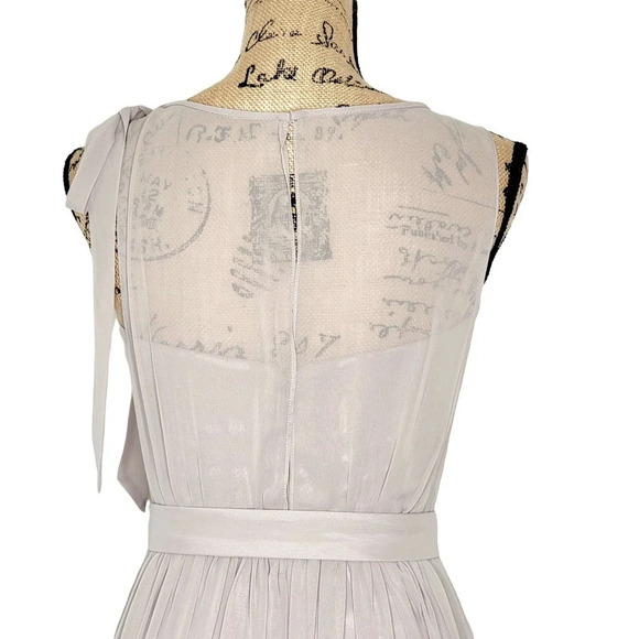AFTER SIX Womens Bridesmaids Lux Chiffon Belted Evening Gown Size 2 Taupe New - Picture 16 of 16
